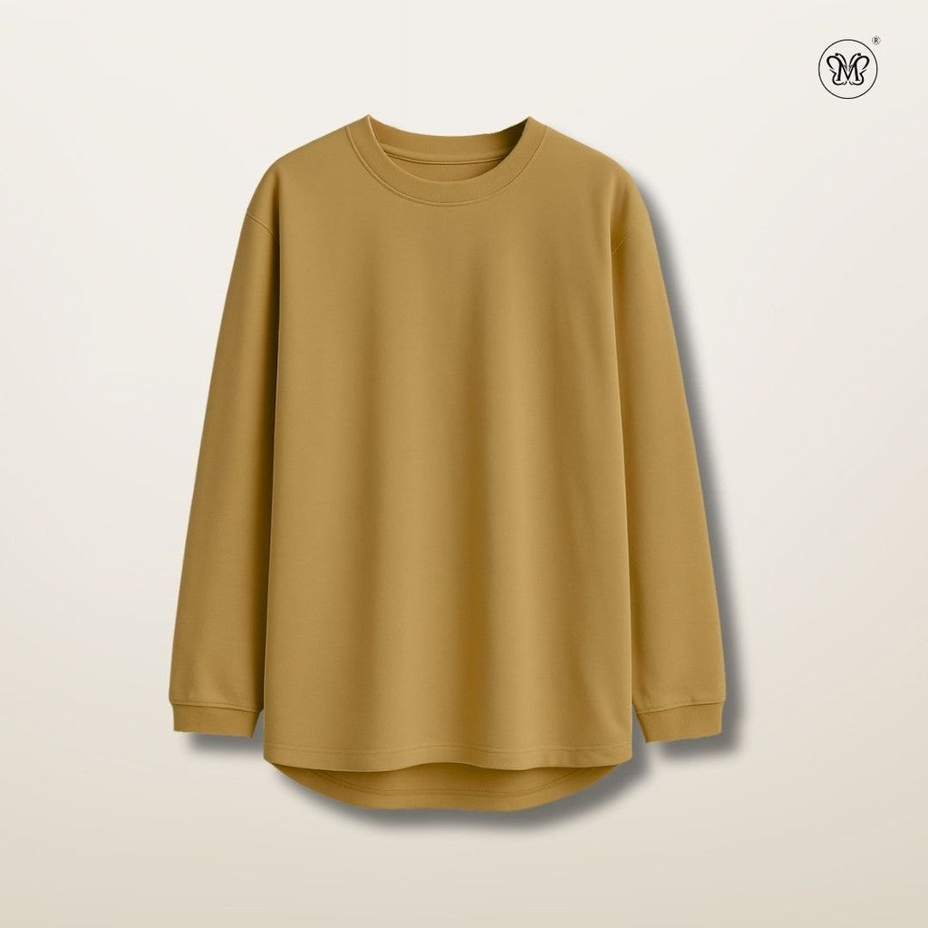 Ladies Sweatshirt Ribbed Cotton Blend