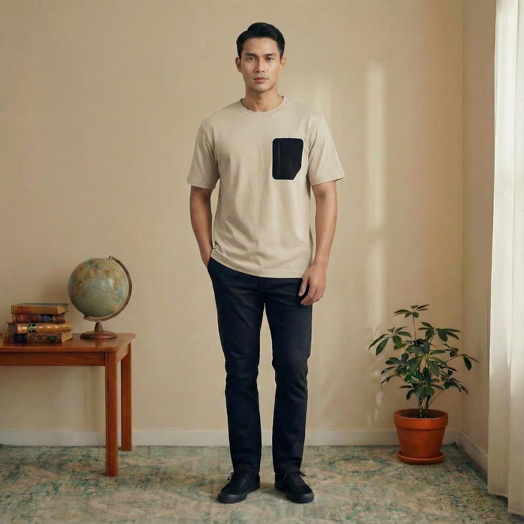 Black Chest Pocket T-Shirt