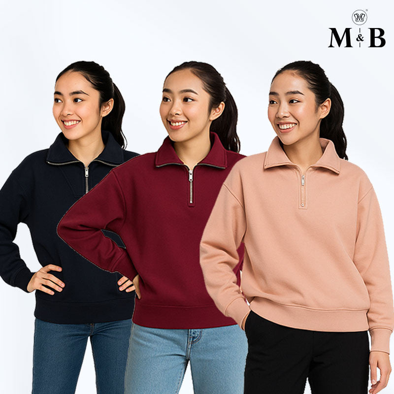 Half-Zip Pullover Sweatshirt