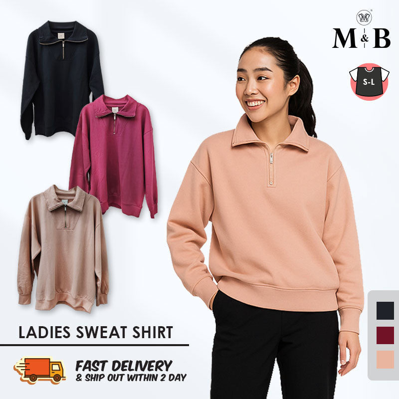 Half-Zip Pullover Sweatshirt
