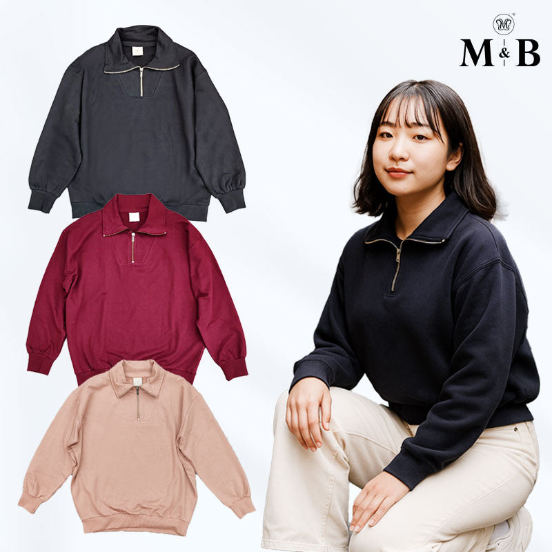 Half-Zip Pullover Sweatshirt