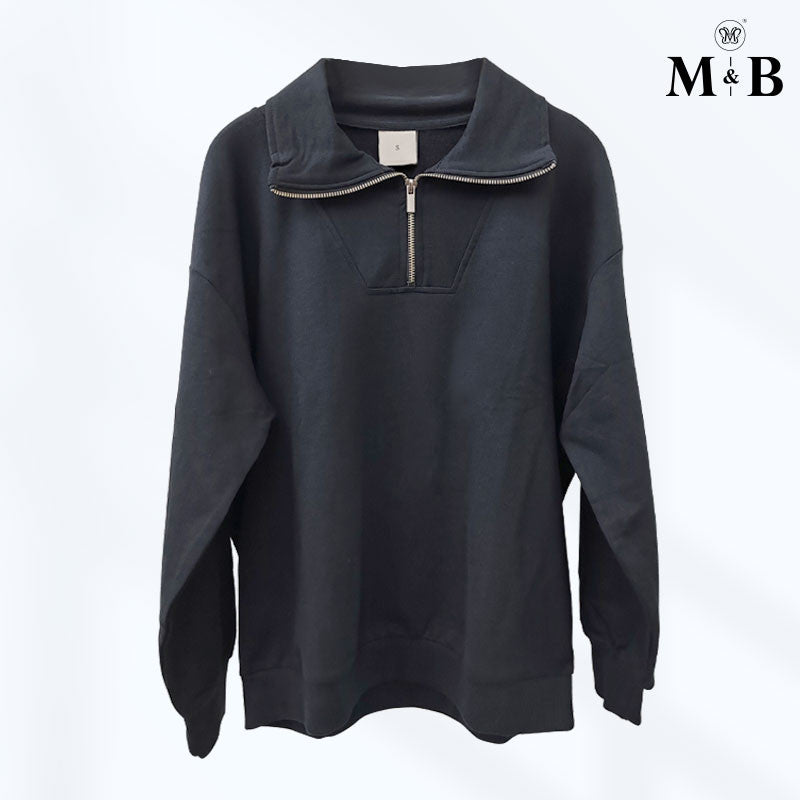 Half-Zip Pullover Sweatshirt