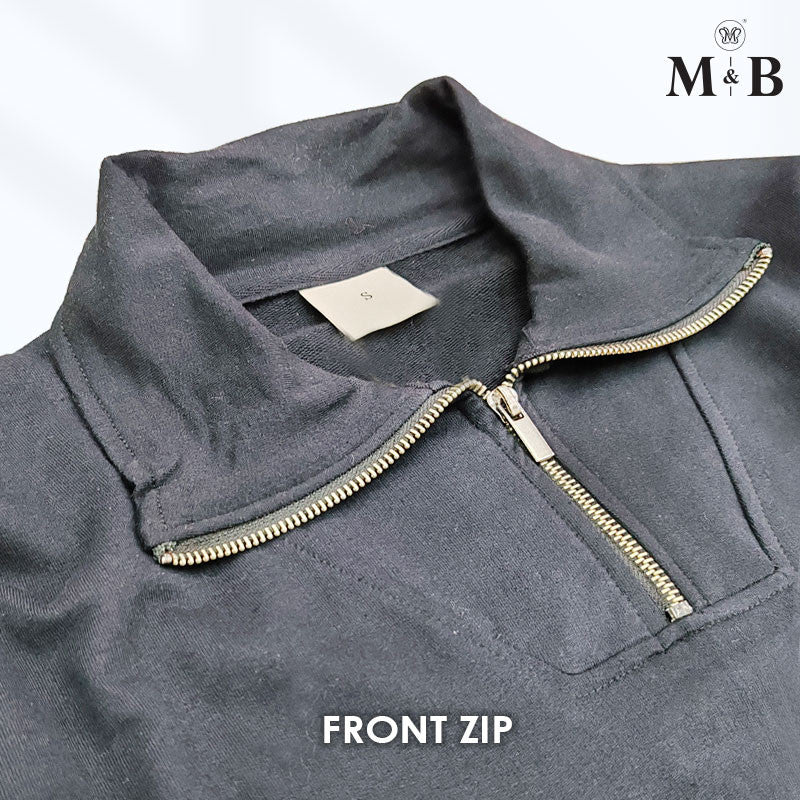 Half-Zip Pullover Sweatshirt