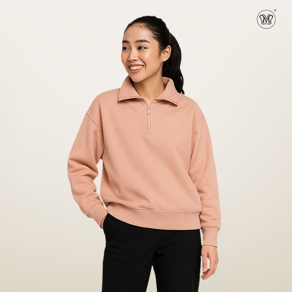 Half-Zip Pullover Sweatshirt