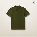 Men's Waffle-Knit Polo Shirts
