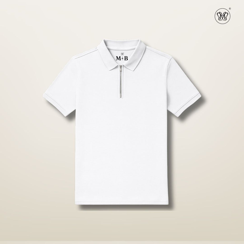 Men's Waffle-Knit Polo Shirts