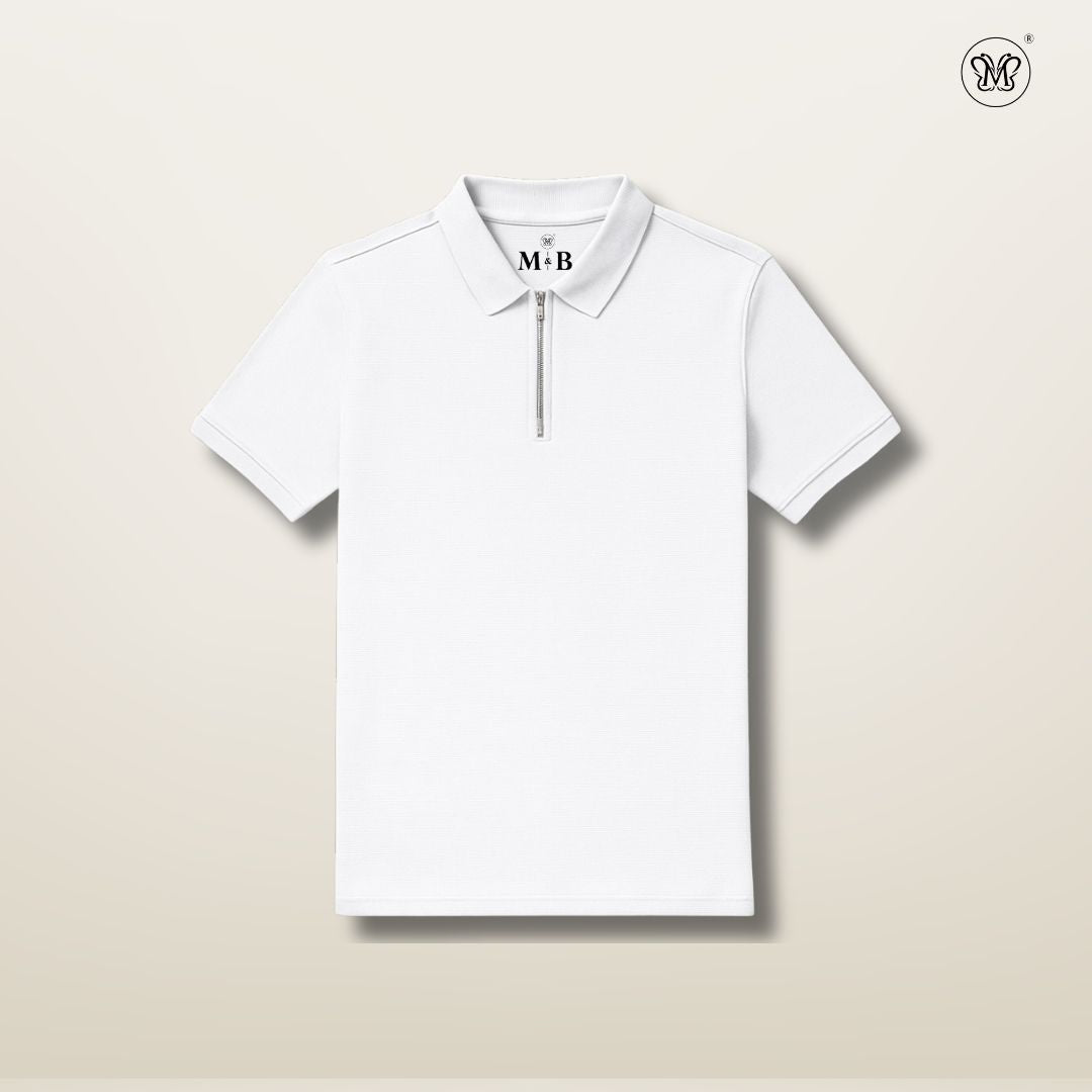 Men's Waffle-Knit Polo Shirts