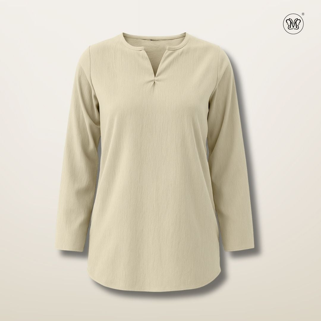 Ladies Modest V-Notch Neckline