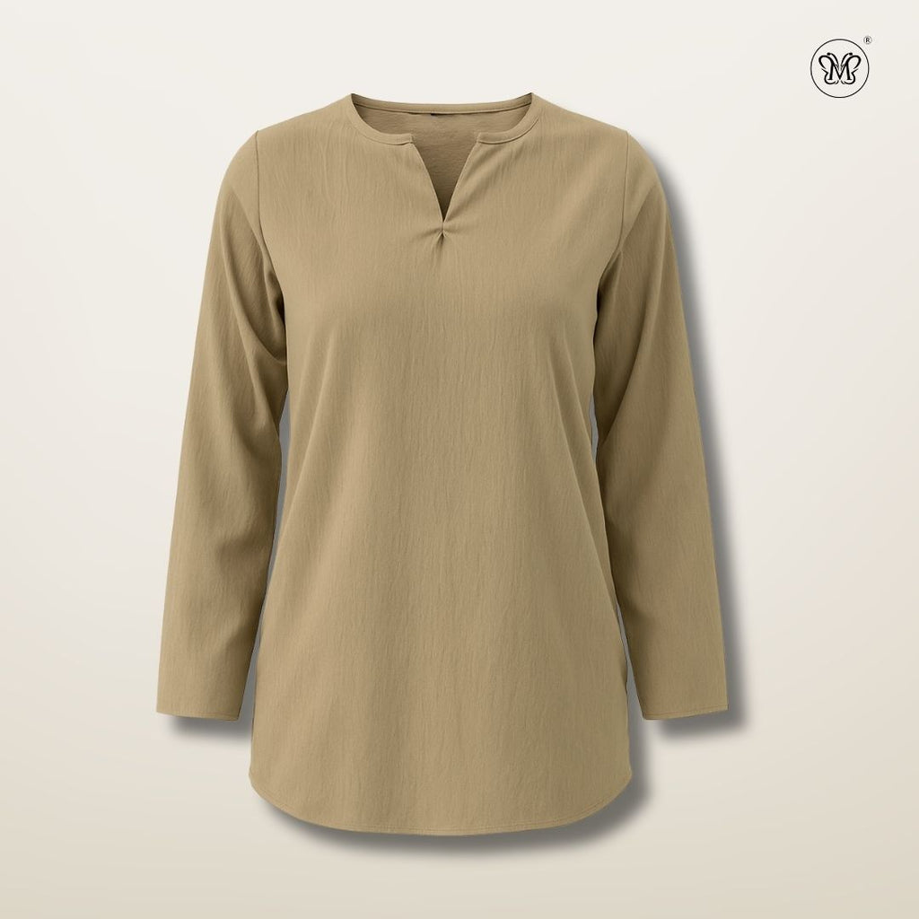 Ladies Modest V-Notch Neckline