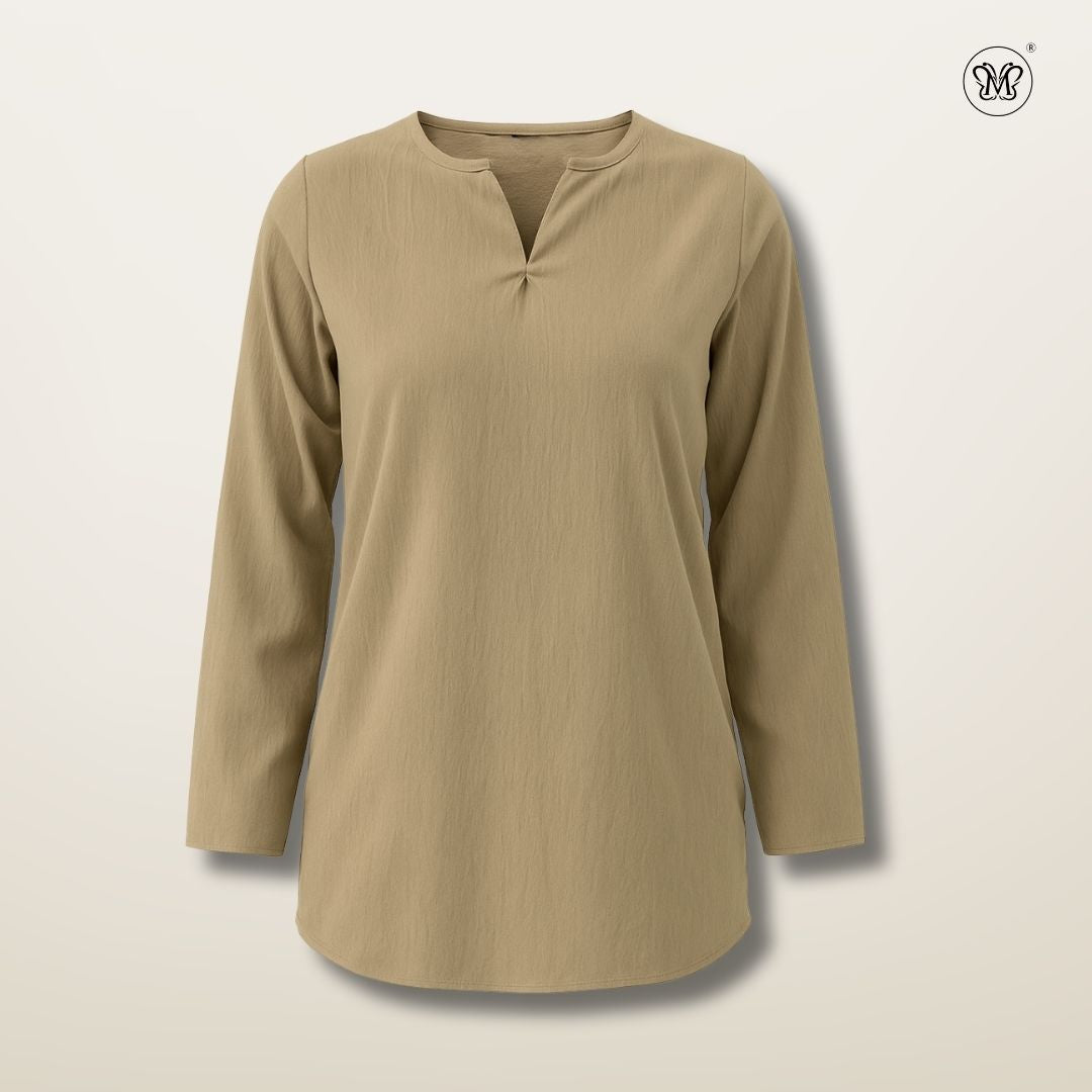 Ladies Modest V-Notch Neckline