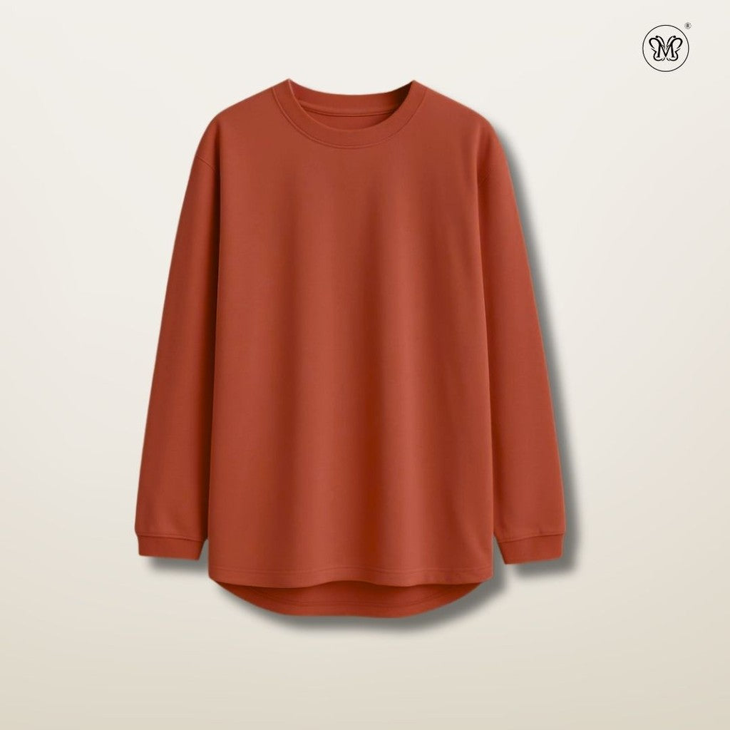 Ladies Sweatshirt Ribbed Cotton Blend