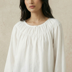 Soft Gathered Wrist Blouse