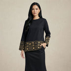 Gold Embroidered Lace Kurung