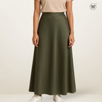 Satin Maxi Cut Skirt