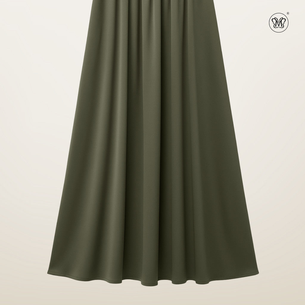 Satin Maxi Cut Skirt