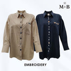 Ladies Embroidery Shirt - Cat Paw Edition