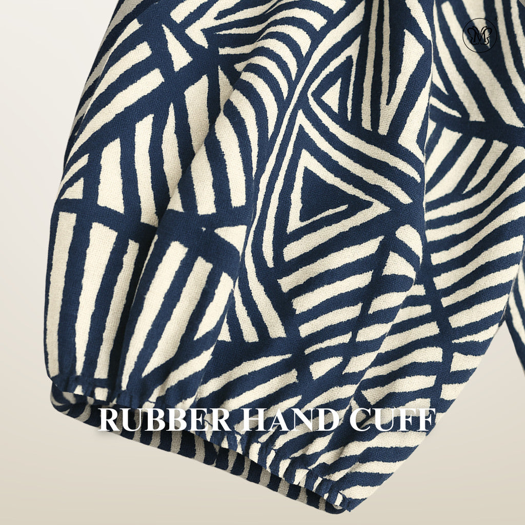 Ladies Printed Blouse Top - Modest Fit