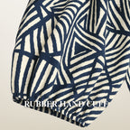Ladies Printed Blouse Top - Modest Fit