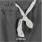 Ladies Wide-Leg Pants with Drawstring