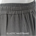 Ladies Wide-Leg Pants with Drawstring