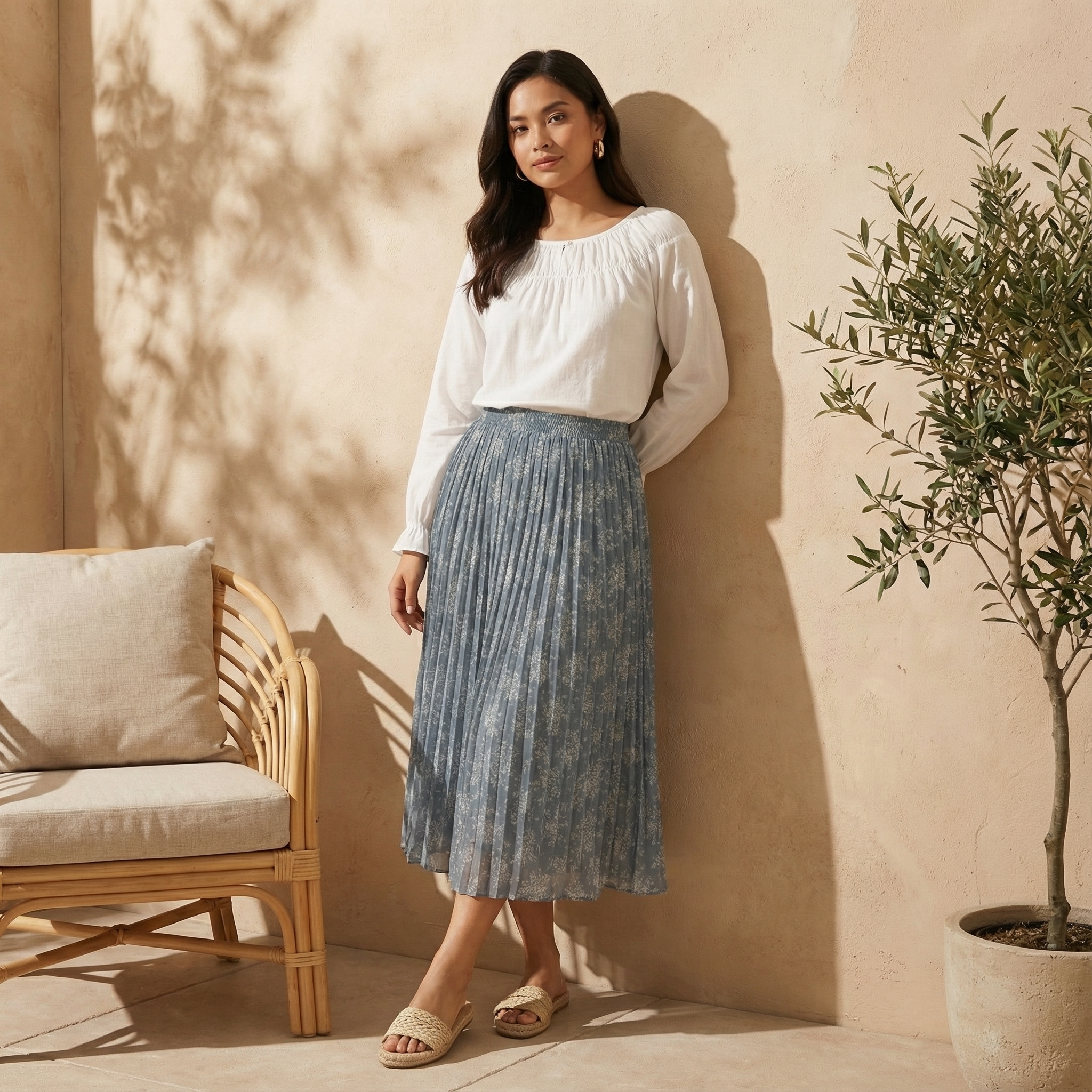 Free Size Pleated Skirts L3