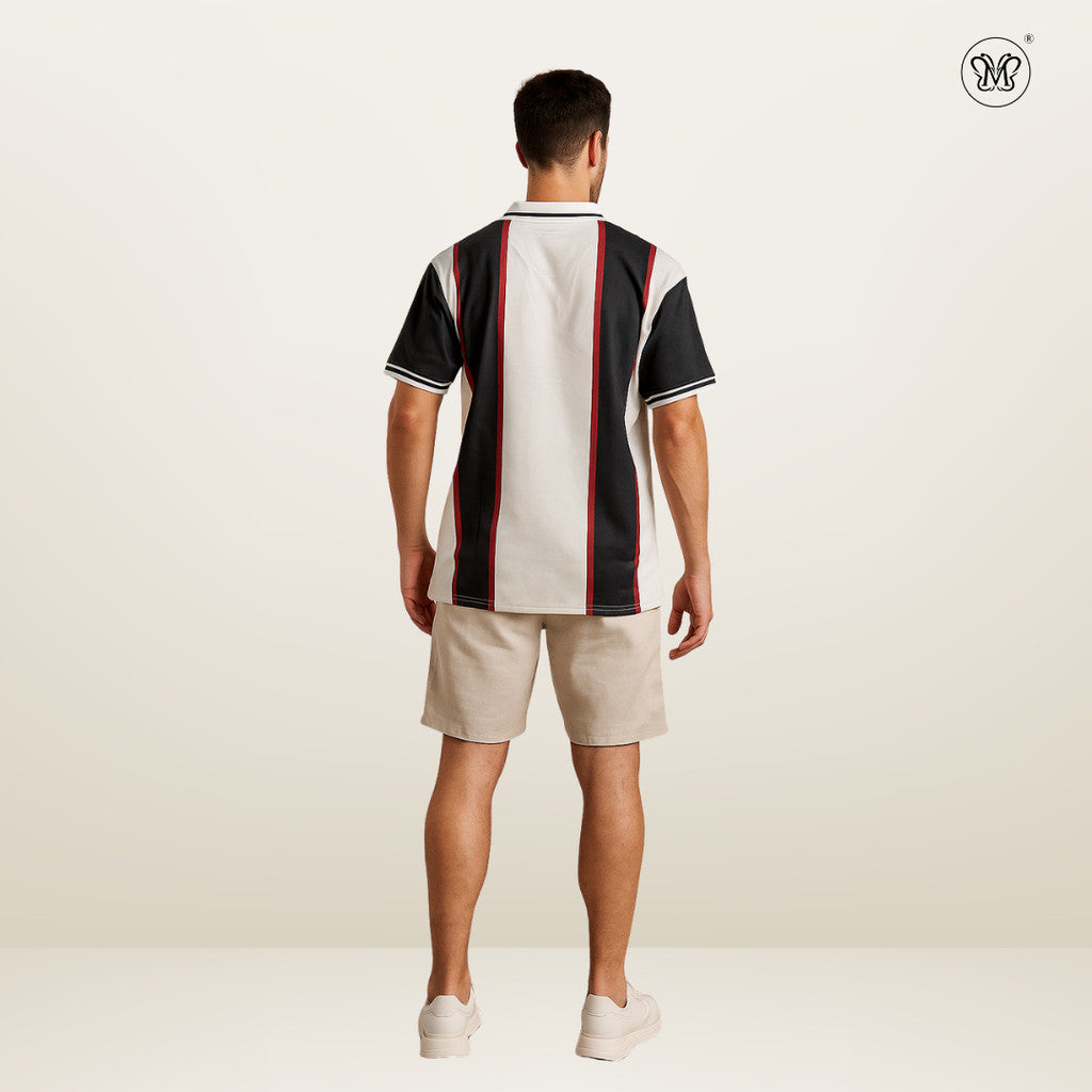 Men’s Striped Polo Shirt– Performante Edition