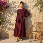 Triple Ribbon-Tie Dress