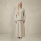 Ladies Front Pockets Linen Set