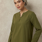 Ladies Modest V-Notch Neckline