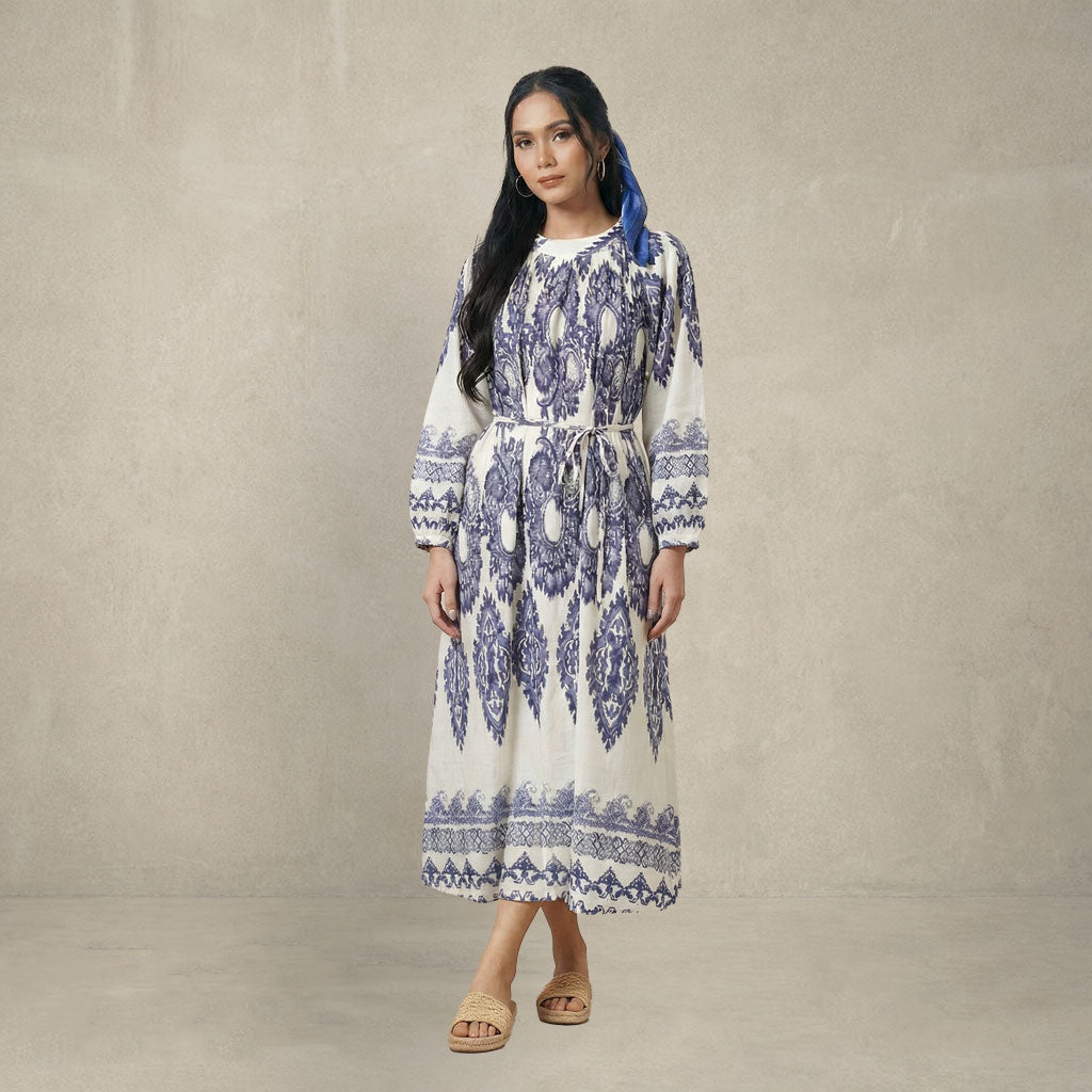 Printed Midi Dress