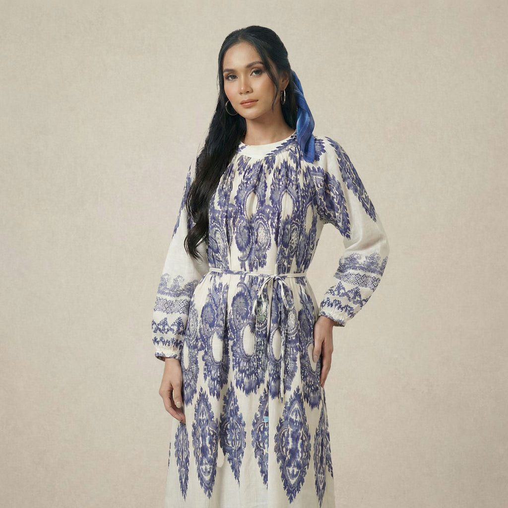 Printed Midi Dress