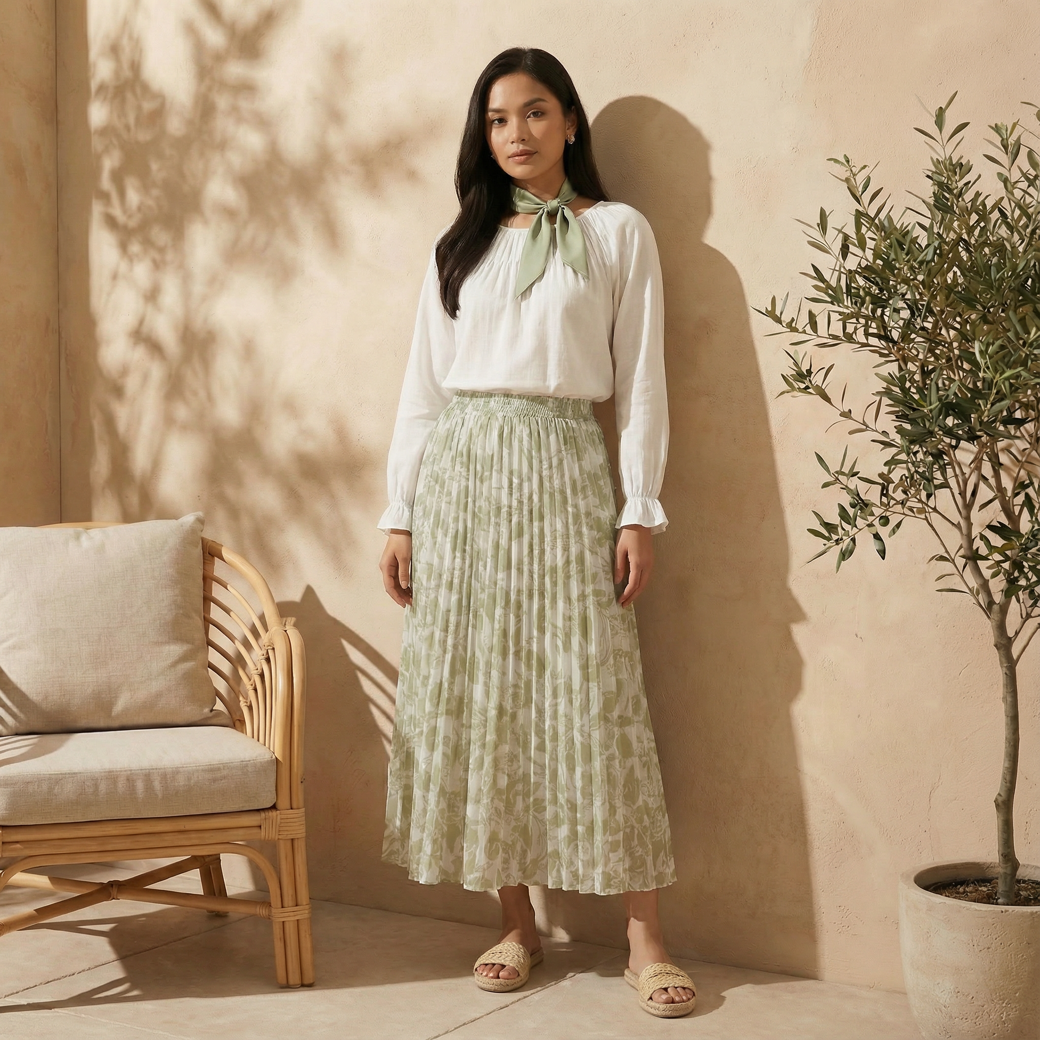 Free Size Pleated Skirts L2