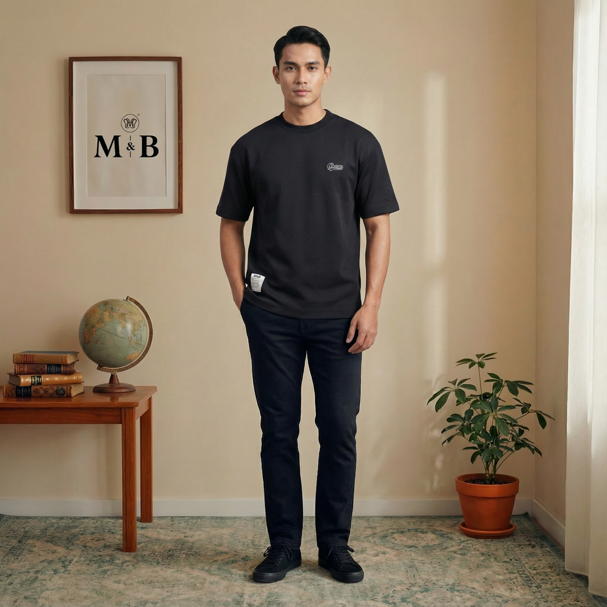 Graphic 'Crew' Men Tee Shirt