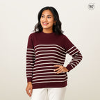 Ladies Striped Street Sweater