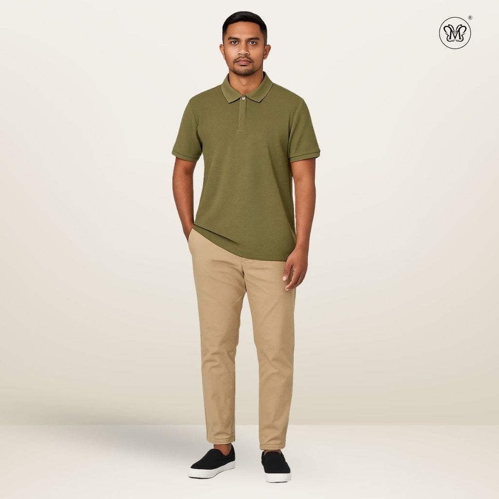 Men’s Polo Shirt Texture Pique