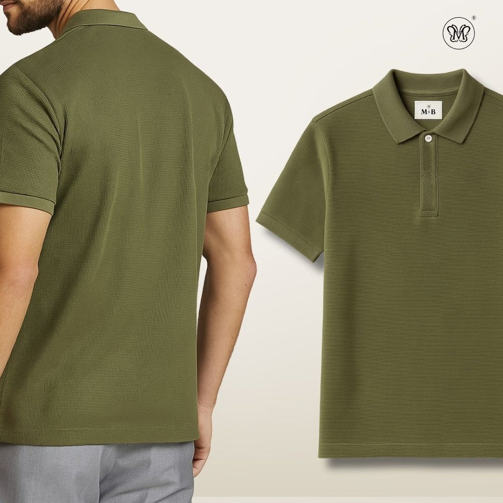 Men’s Polo Shirt Texture Pique