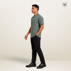 Men's Waffle-Knit Polo Shirts