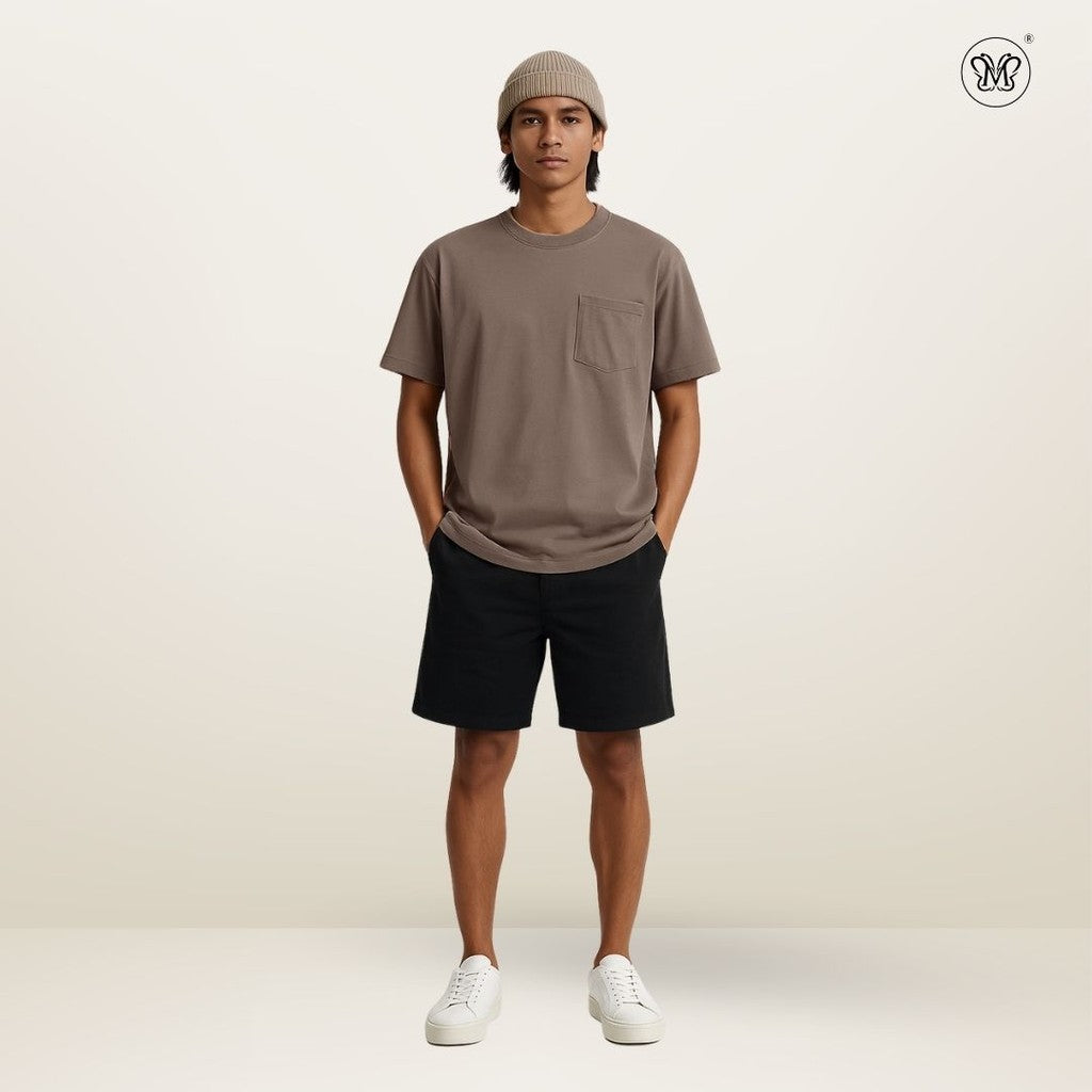 M&B CASUAL POCKET T-SHIRT (1341) LOOSE BAGGY