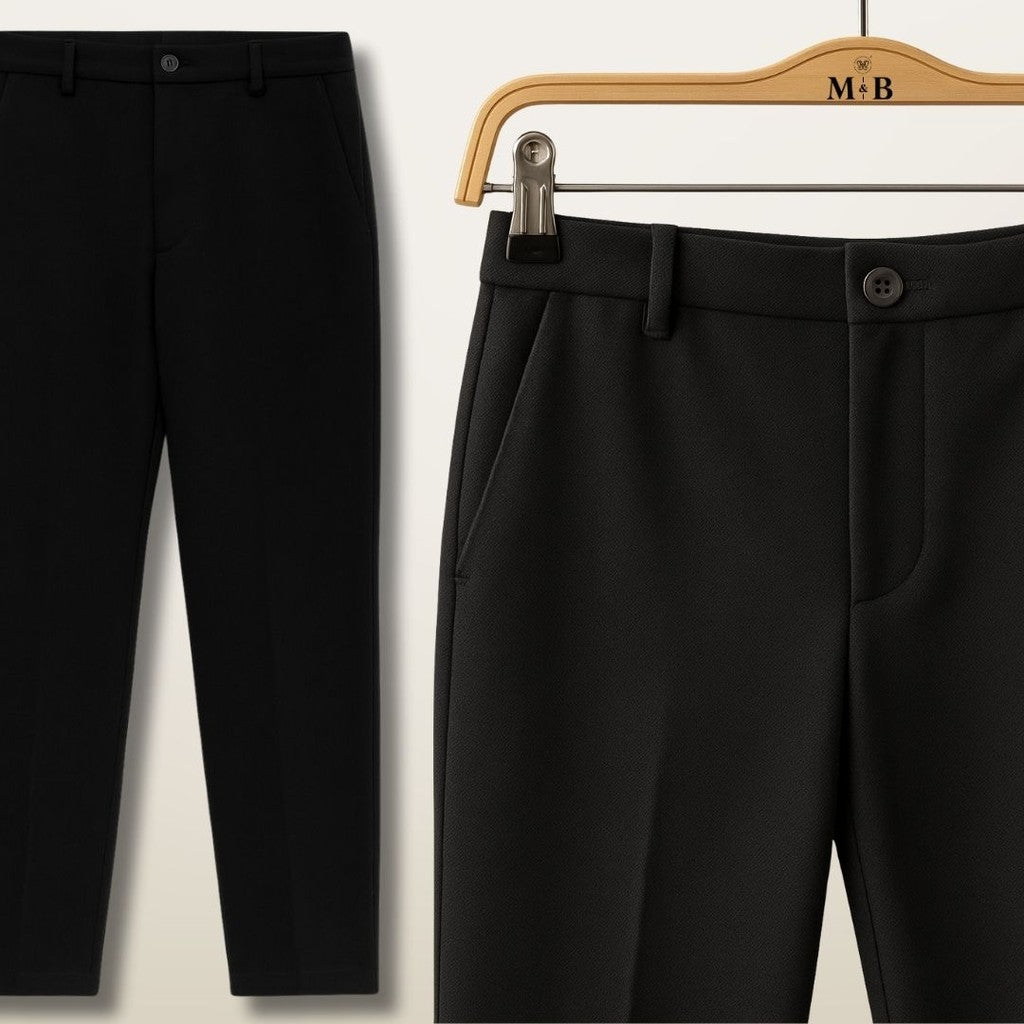 Men’s Formal Pants Classic Tailored Slim-Fit
