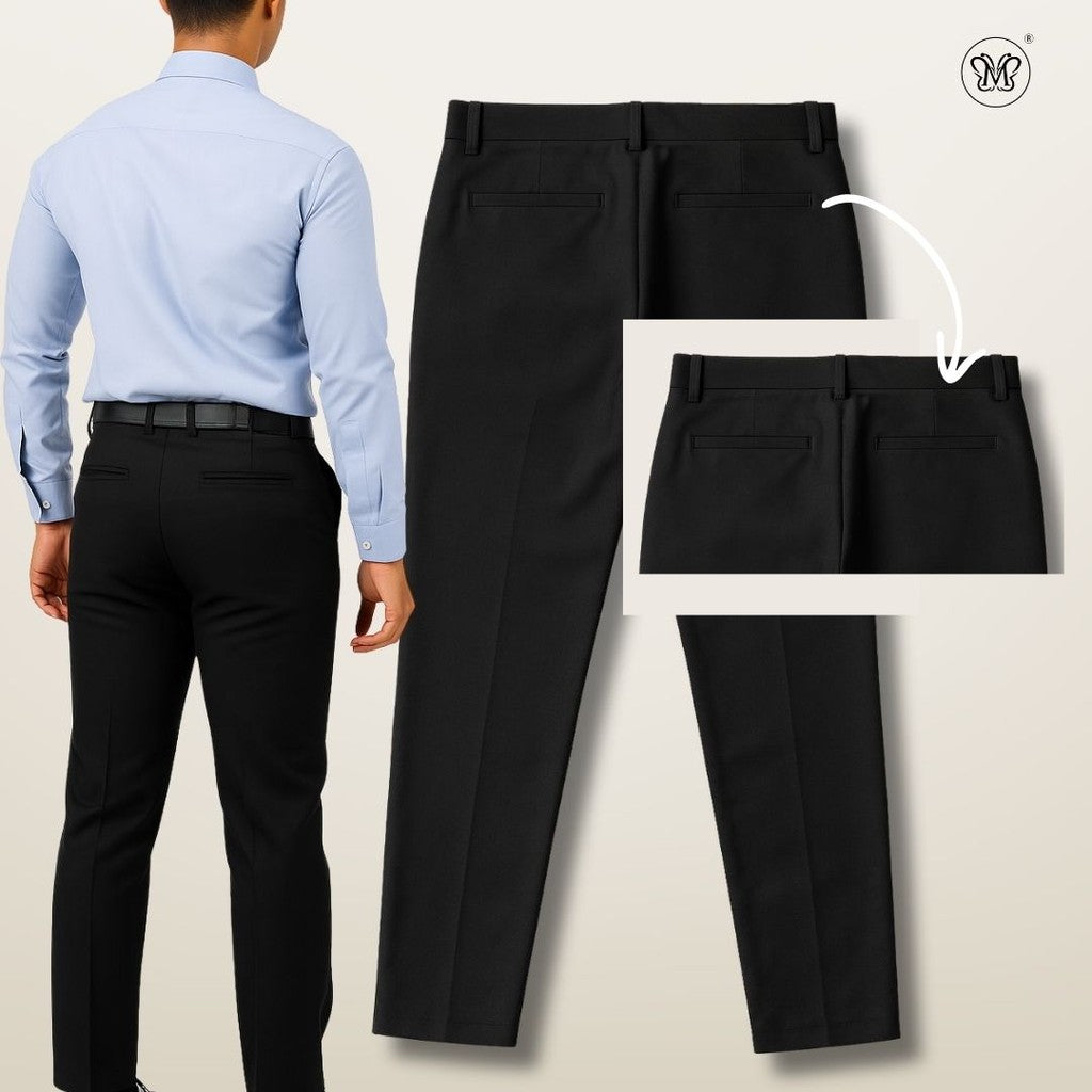 Men’s Formal Pants Classic Tailored Slim-Fit