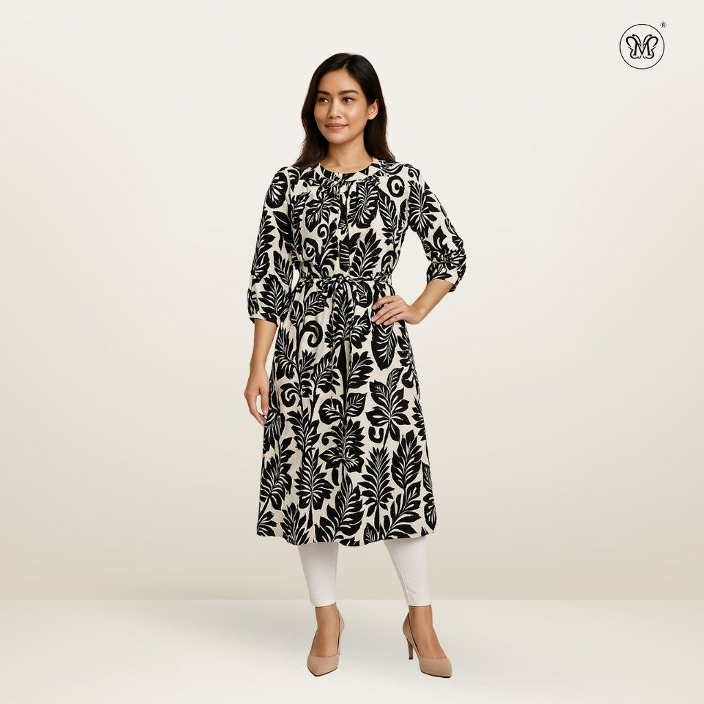 Printed Midi Dress