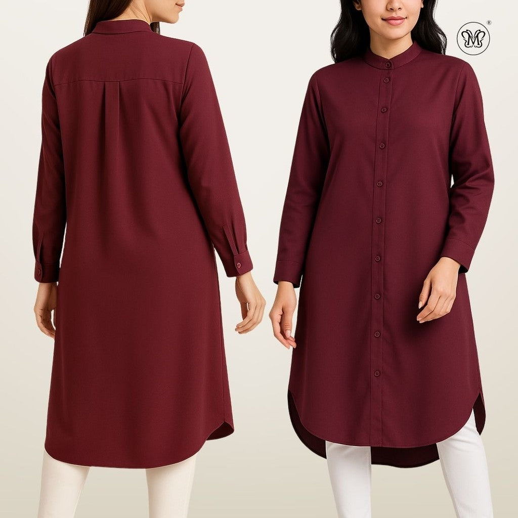 Modest Fit Long Shirt Tunic