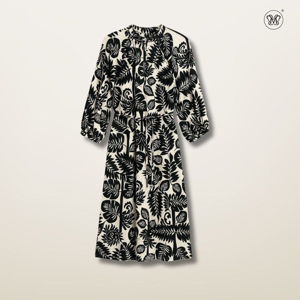 Printed Midi Dress
