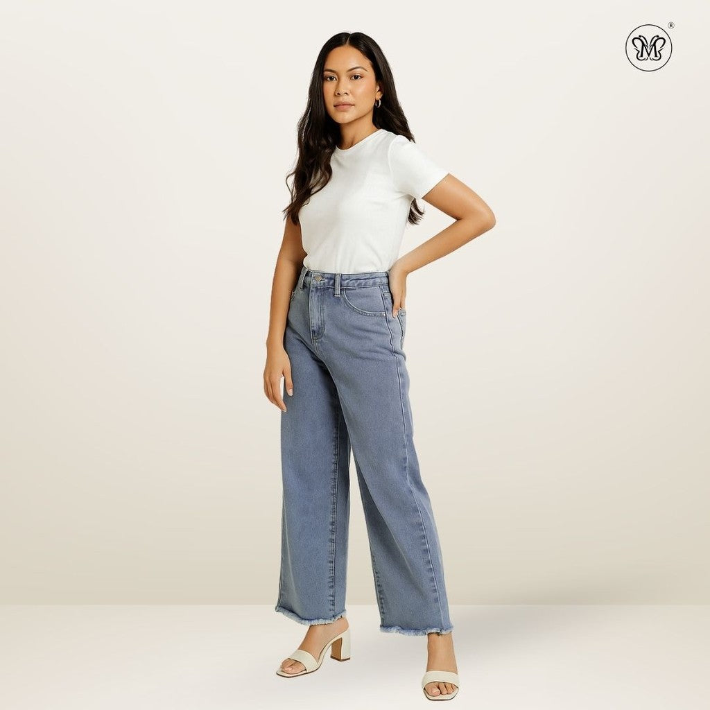 Ladies Wide-Leg Jeans