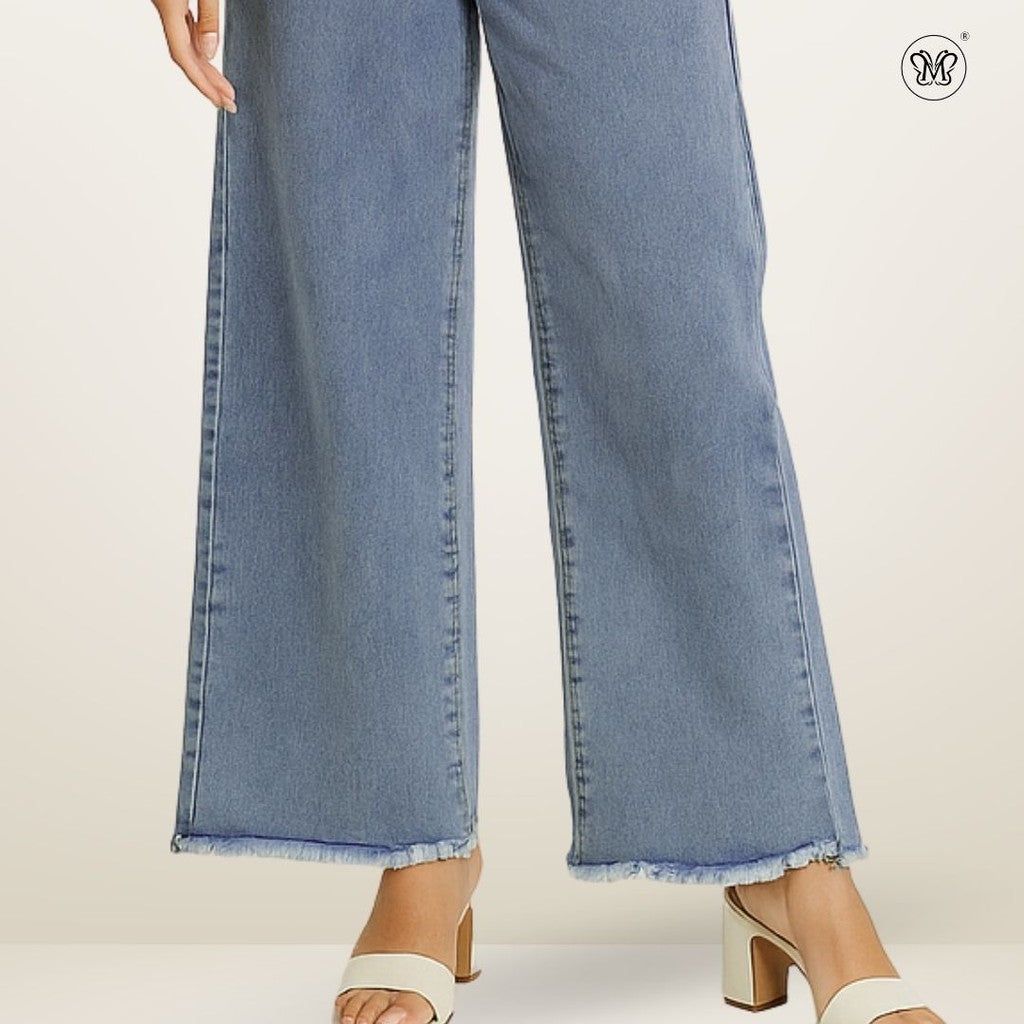 Ladies Wide-Leg Jeans