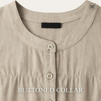 Blouse Plain With Gathered Seam