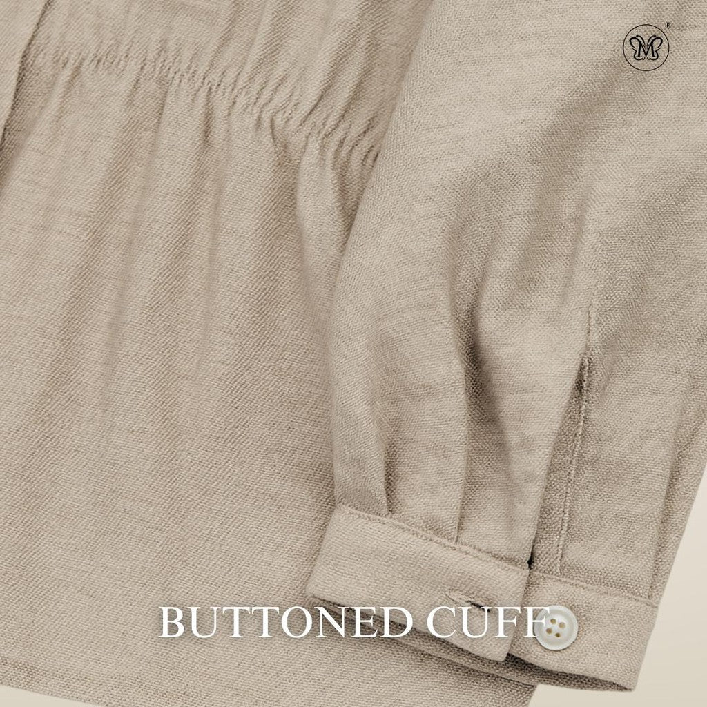 Blouse Plain With Gathered Seam
