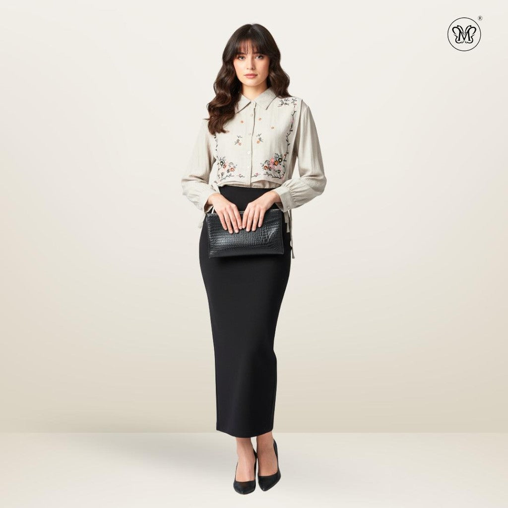 Ladies Blouse Top Floral Embroideries