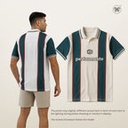 Men’s Striped Polo Shirt– Performante Edition