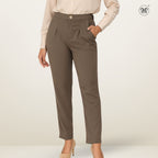 Casual Pants with Front Pleats